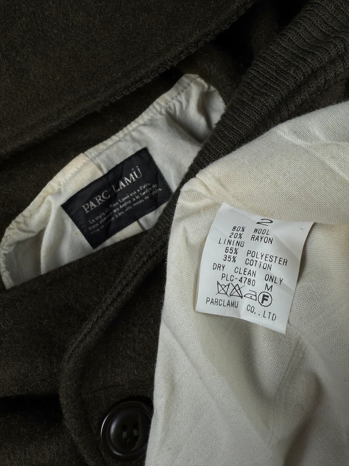 parc lamu 커브 버튼 울 코트 상품이미지6