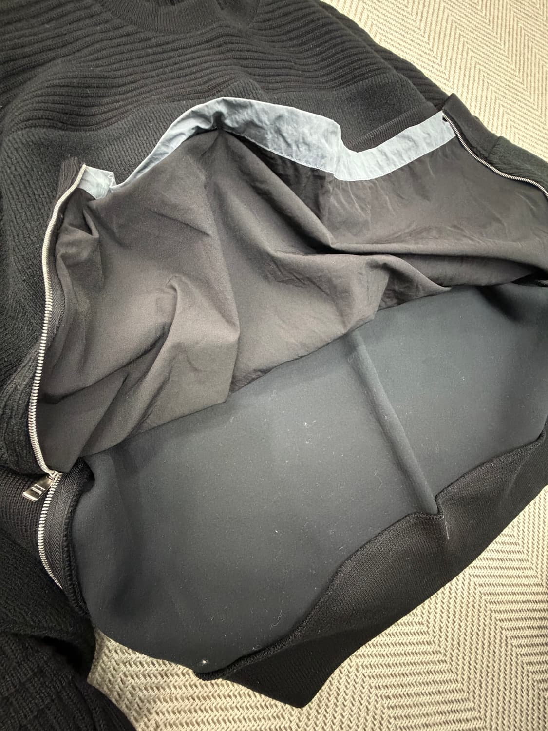 정품) 시스템옴므 한섬 21ss 이중 니트 맨투맨 100 상품이미지6