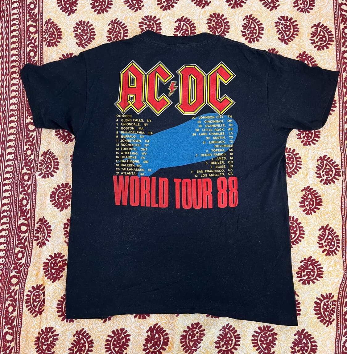 88년도 AC/DC 투어 티셔츠 상품이미지7