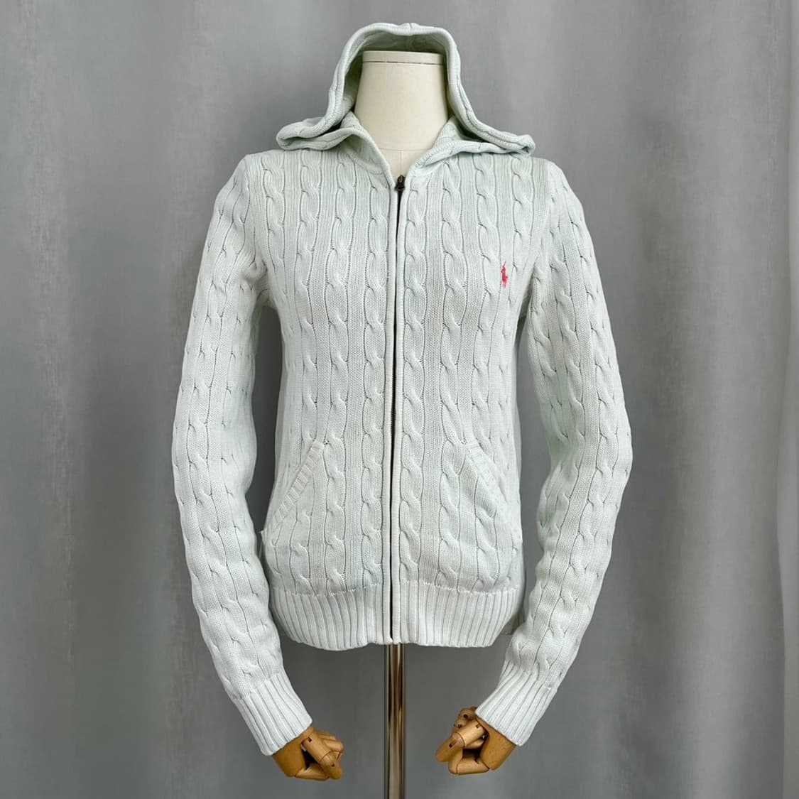 폴로 랄프 로렌 꽈배기 니트 후드 집업/#3618 상품이미지4