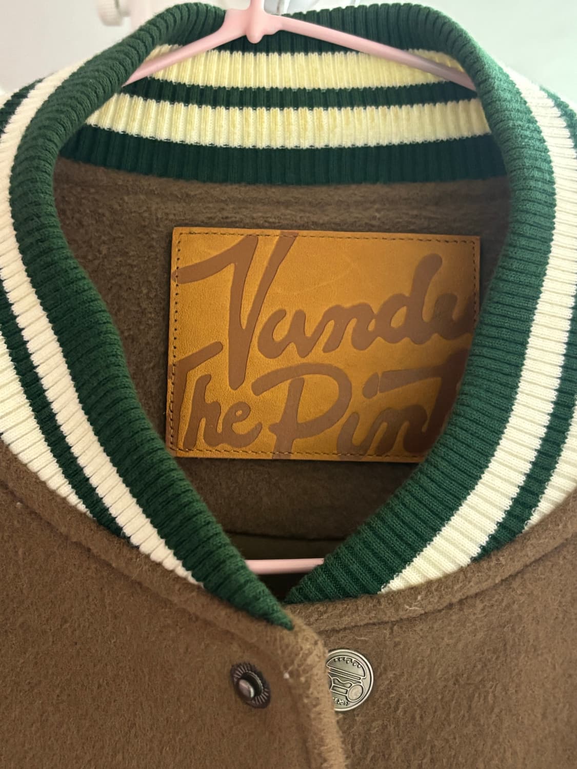 Msize 반디더핑크 테니스 바시티 자켓 상품이미지4