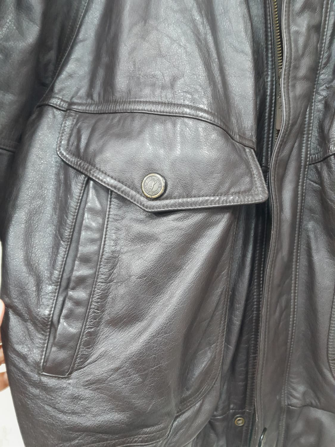 남성가죽 블루종 점퍼 100 상품이미지4