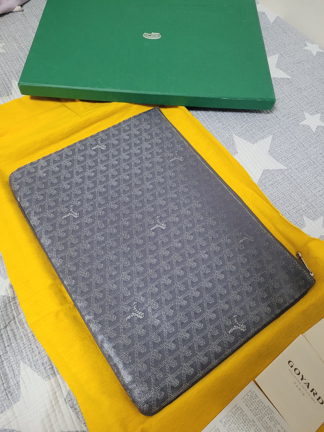 고야드 GM 세나 클러치 스폐셜컬러 그레이 상품이미지4