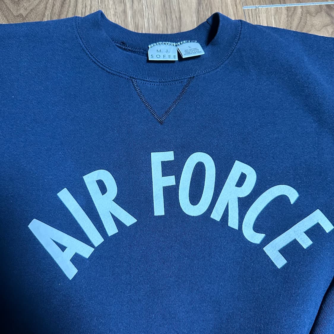 90s 미제 소피 공군 에어포스 맨투맨 스웻셔츠 라지 상품이미지2