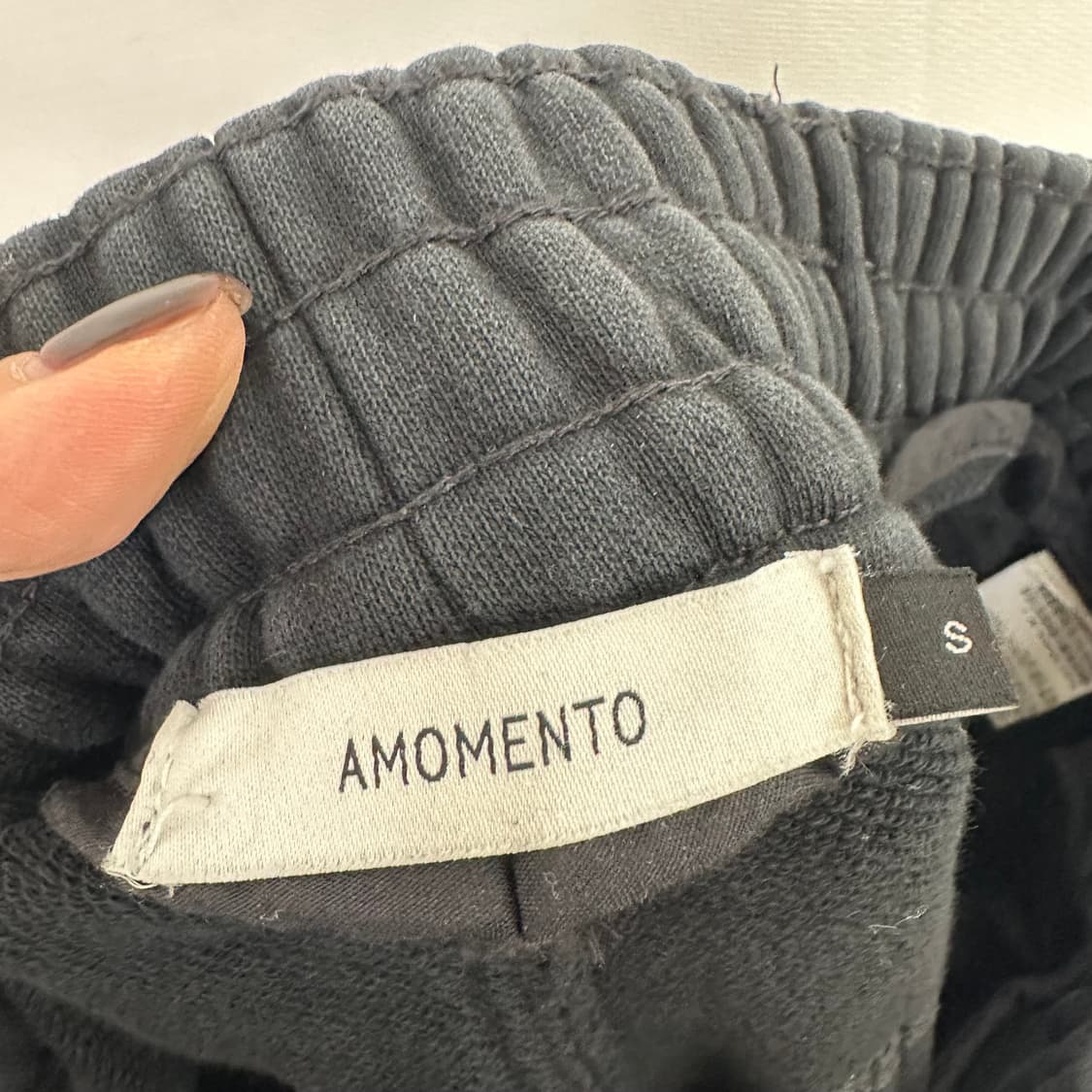   아모멘토 남자 밴딩 와이드 편한바지 S (28-30인치) 상품이미지7