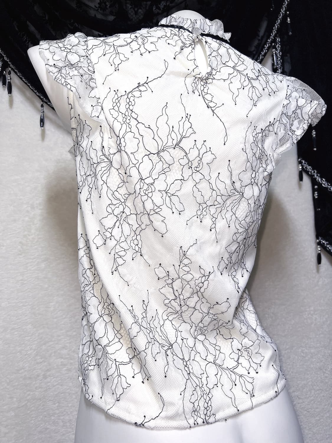 잉그니 ingni 프릴레이스 리본 블라우스 로걀탑 로맨틱갸루 양산형 핀터 상품이미지9