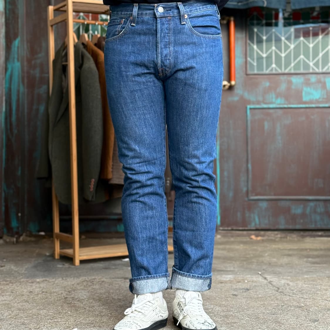 리바이스 501 스트레이트 핏 데님 팬츠 32 상품이미지7