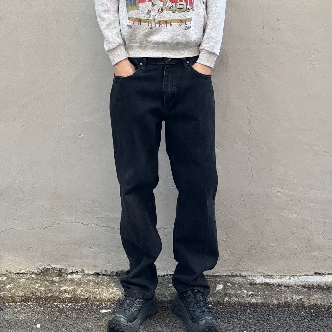 올드 랭글러 데님 팬츠 흑청 상품이미지2