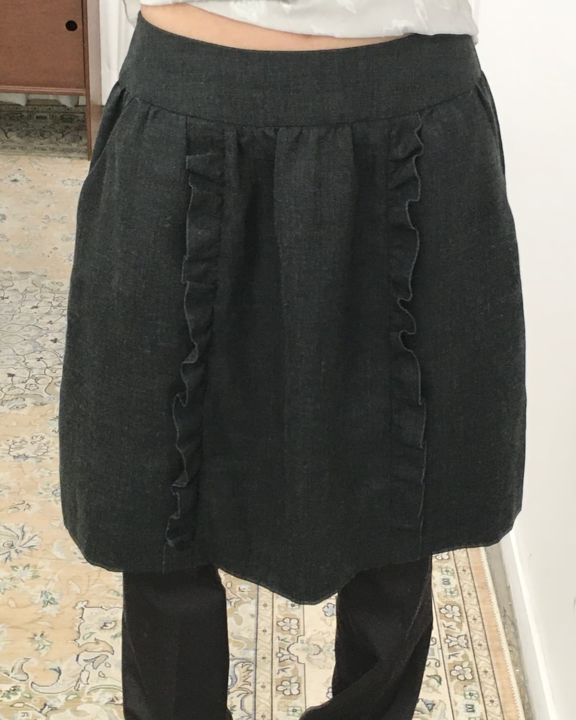 블랙 벌룬 스커트 상품이미지2