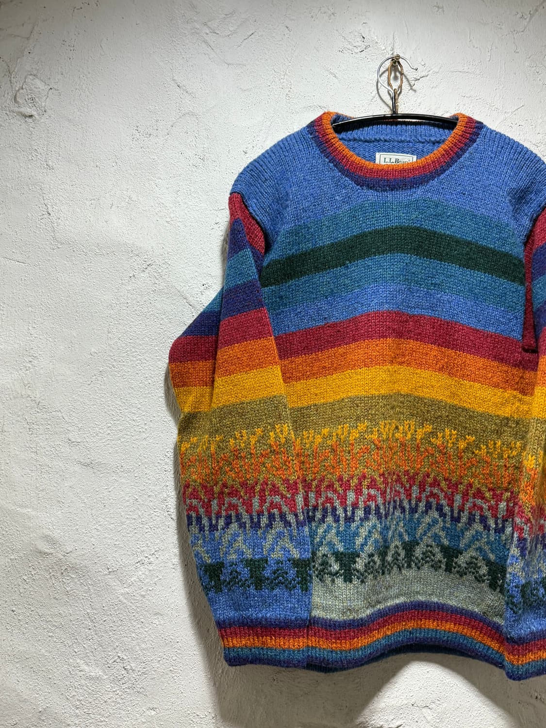 1990’s L.L.Bean Wool Navajo Knit 상품이미지3