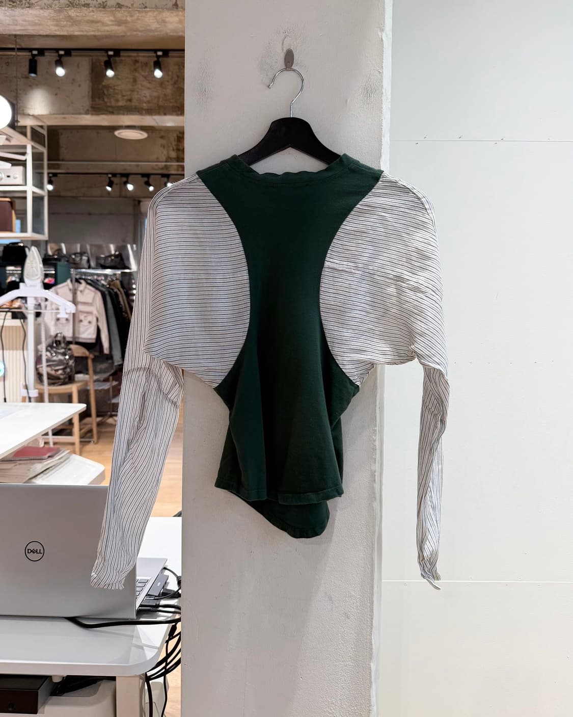 비비안 웨스트우드 그린 스트라이프 롱슬리브  상품이미지7