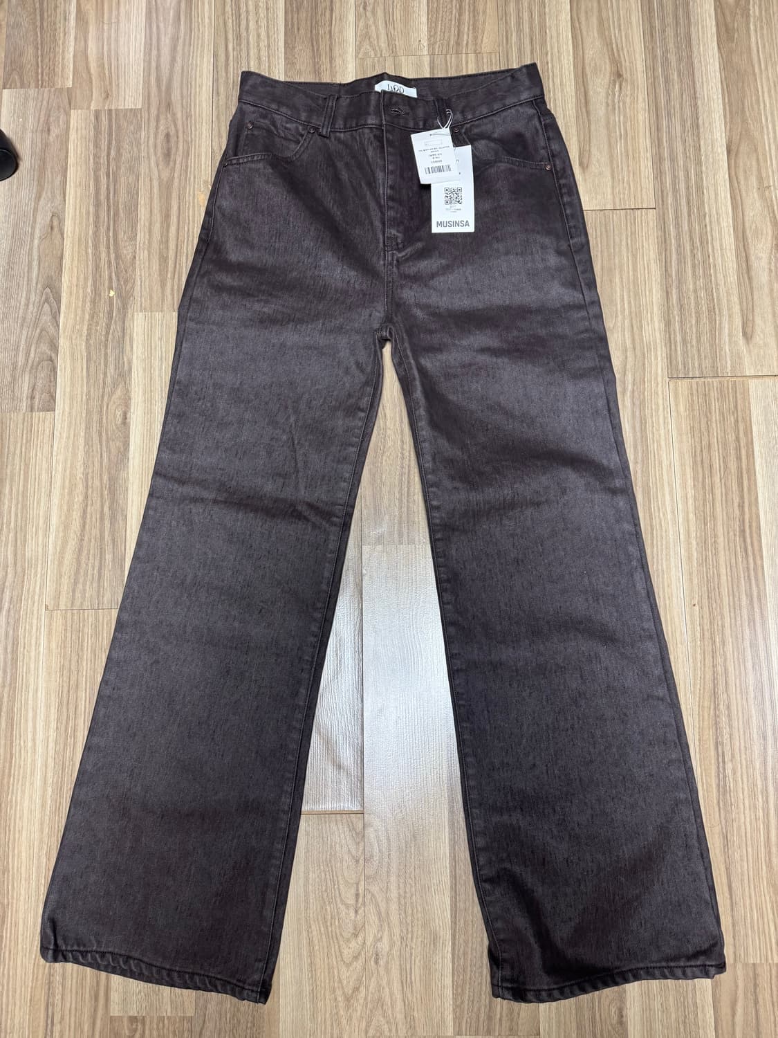 (새상품) 엘무드 레논 플레어 코튼 팬츠 / 벨벳틴 브라운 46사이즈 상품이미지1