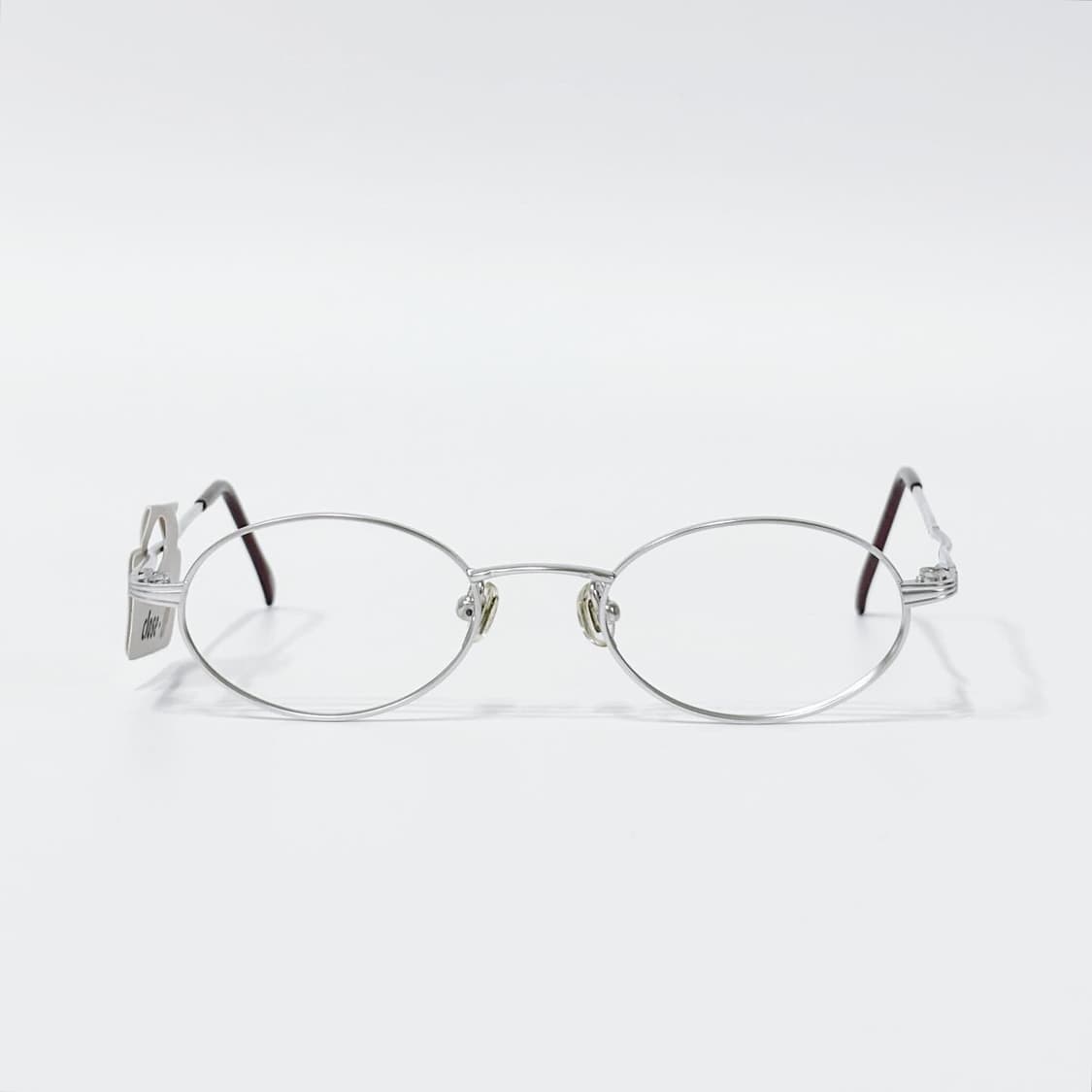 TOP 실버 오벌 메탈 데드스탁 빈티지안경 상품이미지1