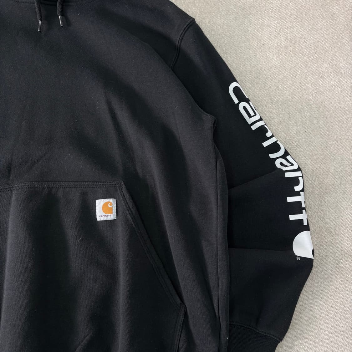 105 칼하트 사이드라인 블랙 후드티 상품이미지2