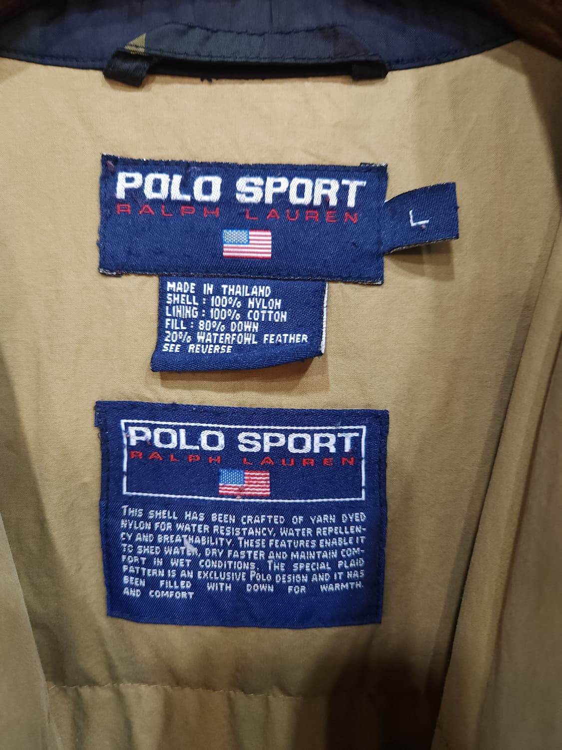 폴로스포츠 90s 블랙와치 체크 숏 패딩 점퍼

 상품이미지6