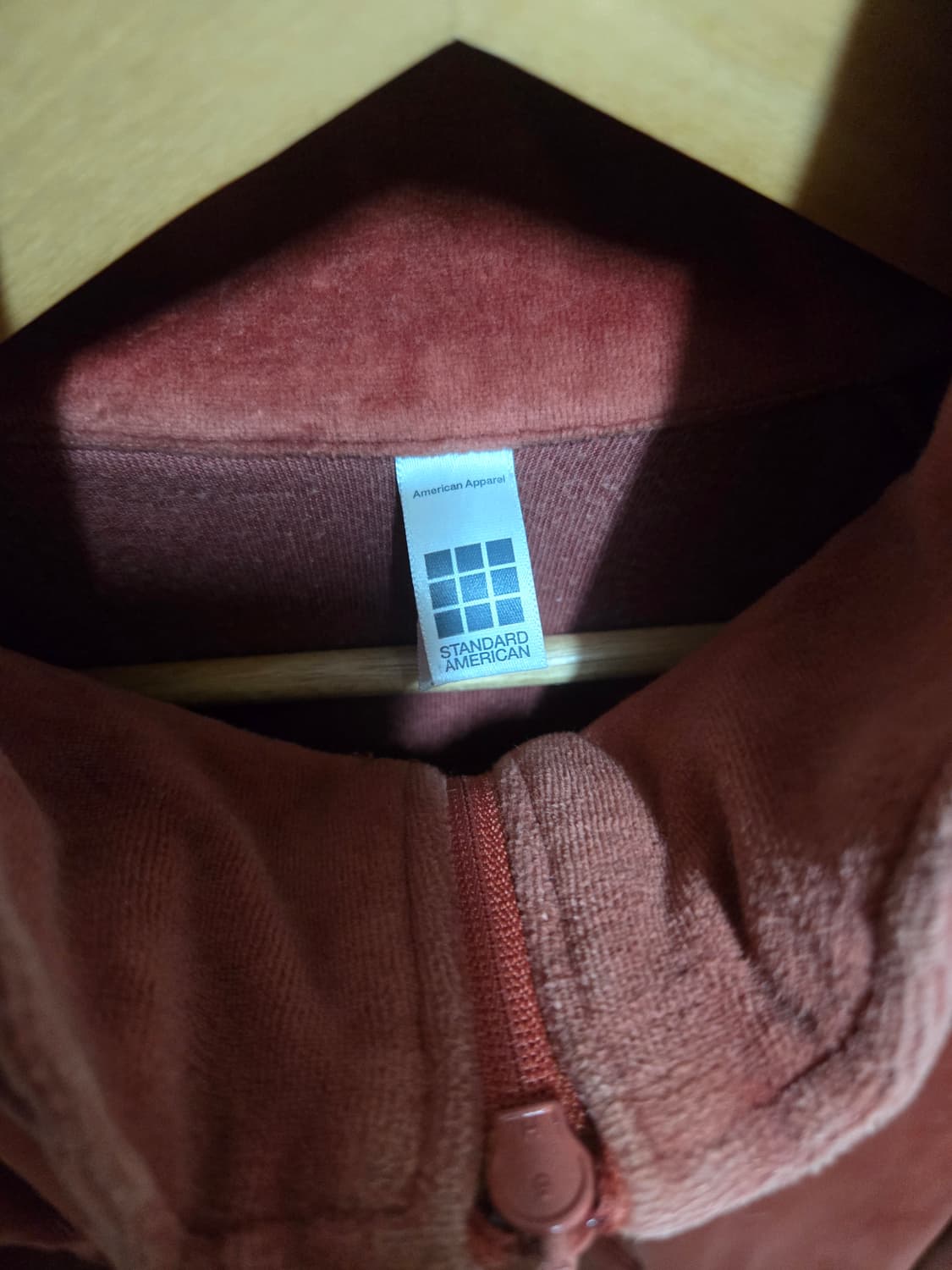 아메리칸어패럴 벨벳집업 L 95-100 상품이미지2