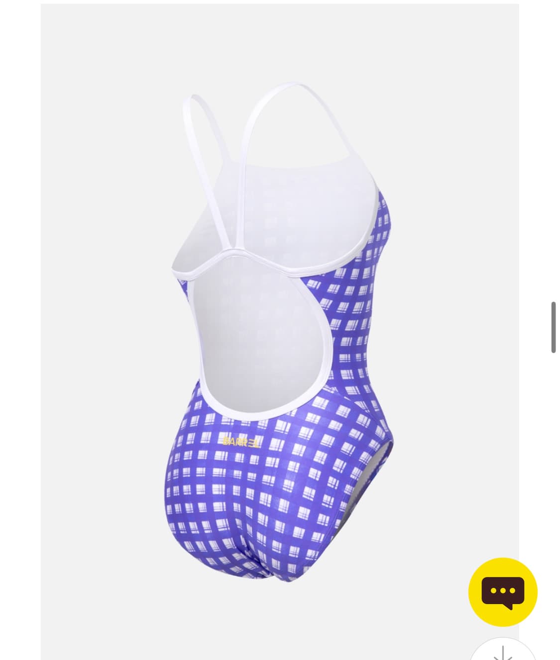 [한정판/새제품] 배럴 아쿠아 글렌체크 브이백 수영복 (퍼플) 상품이미지5