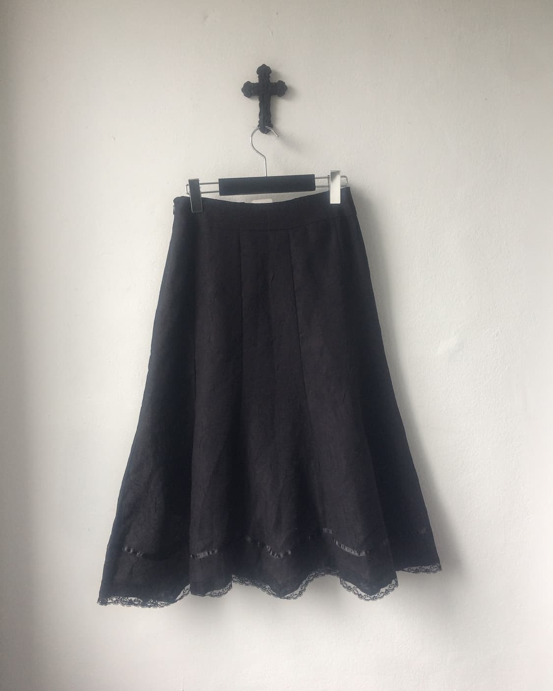 Lace line detail long skirt 상품이미지5