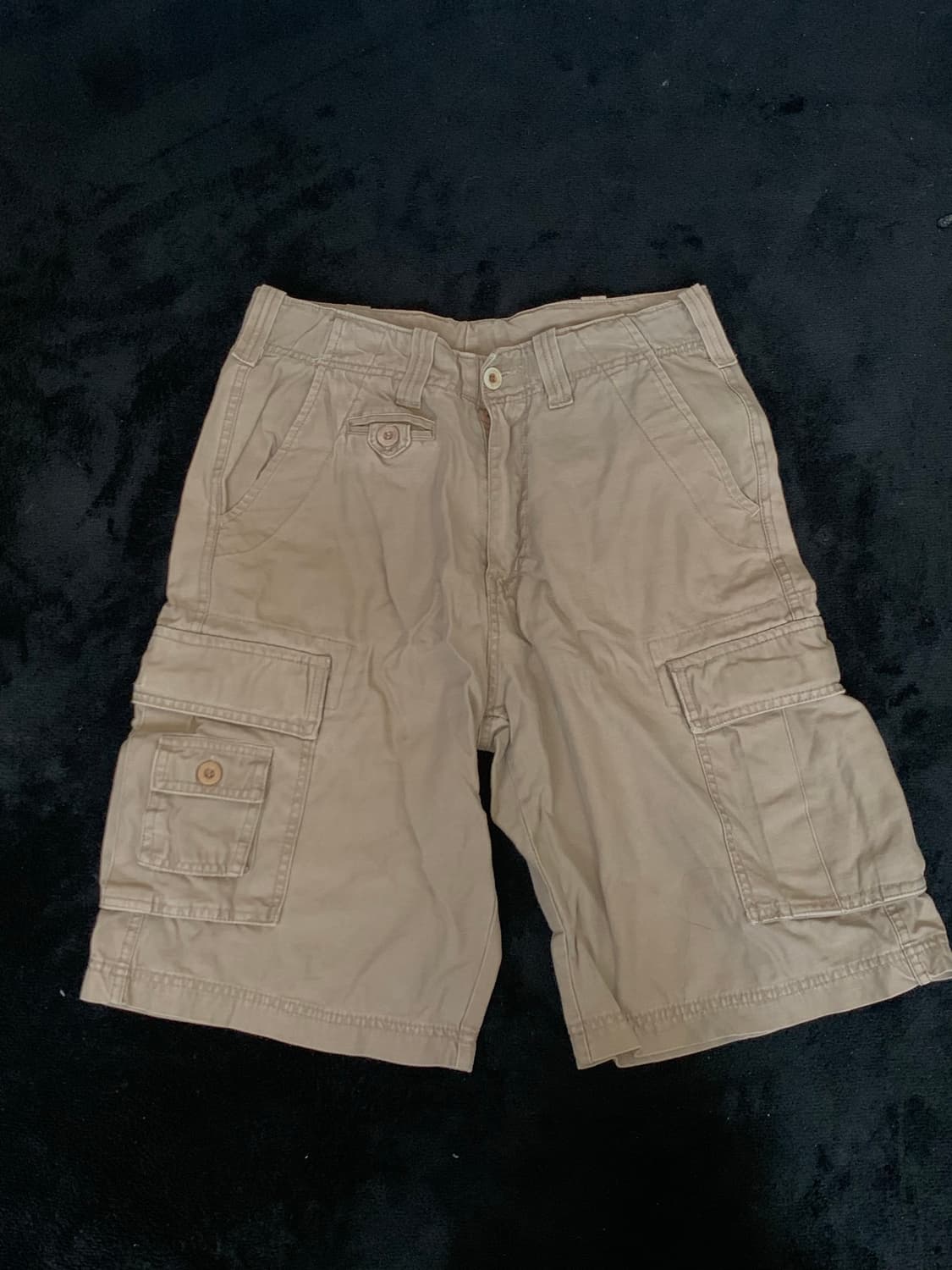 빈티지 카고 반바지 베이지 버뮤다팬츠 상품이미지1