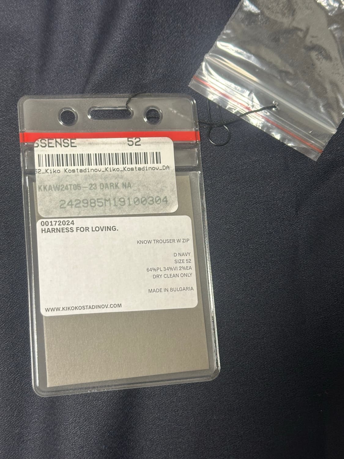 키코코스타디노브 녹스 트라우저 네이비 52 상품이미지2