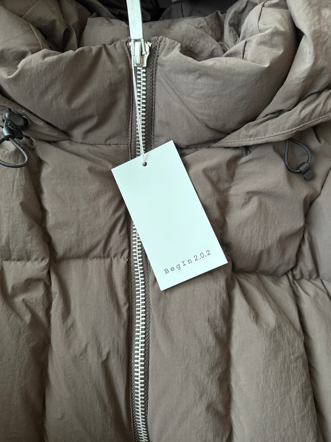 비긴202 헤비 다운점퍼 패딩 브라운 상품이미지2