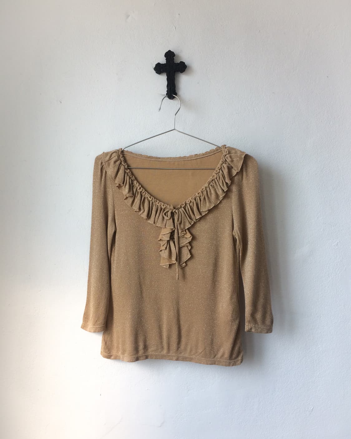 Glitter point frill sleeve 상품이미지2