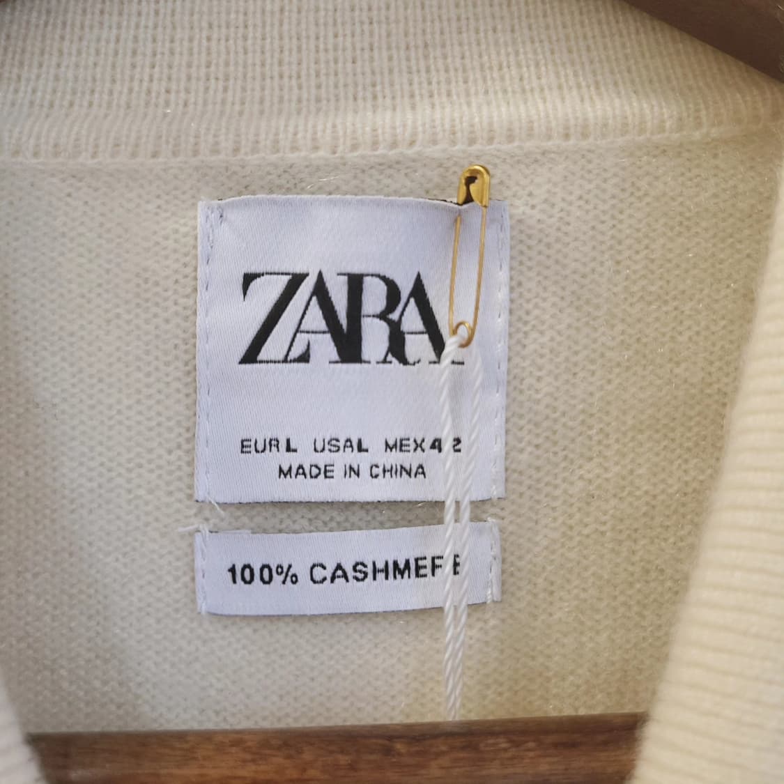 Zara 캐시미어 100 카라 니트 L🧵 상품이미지6