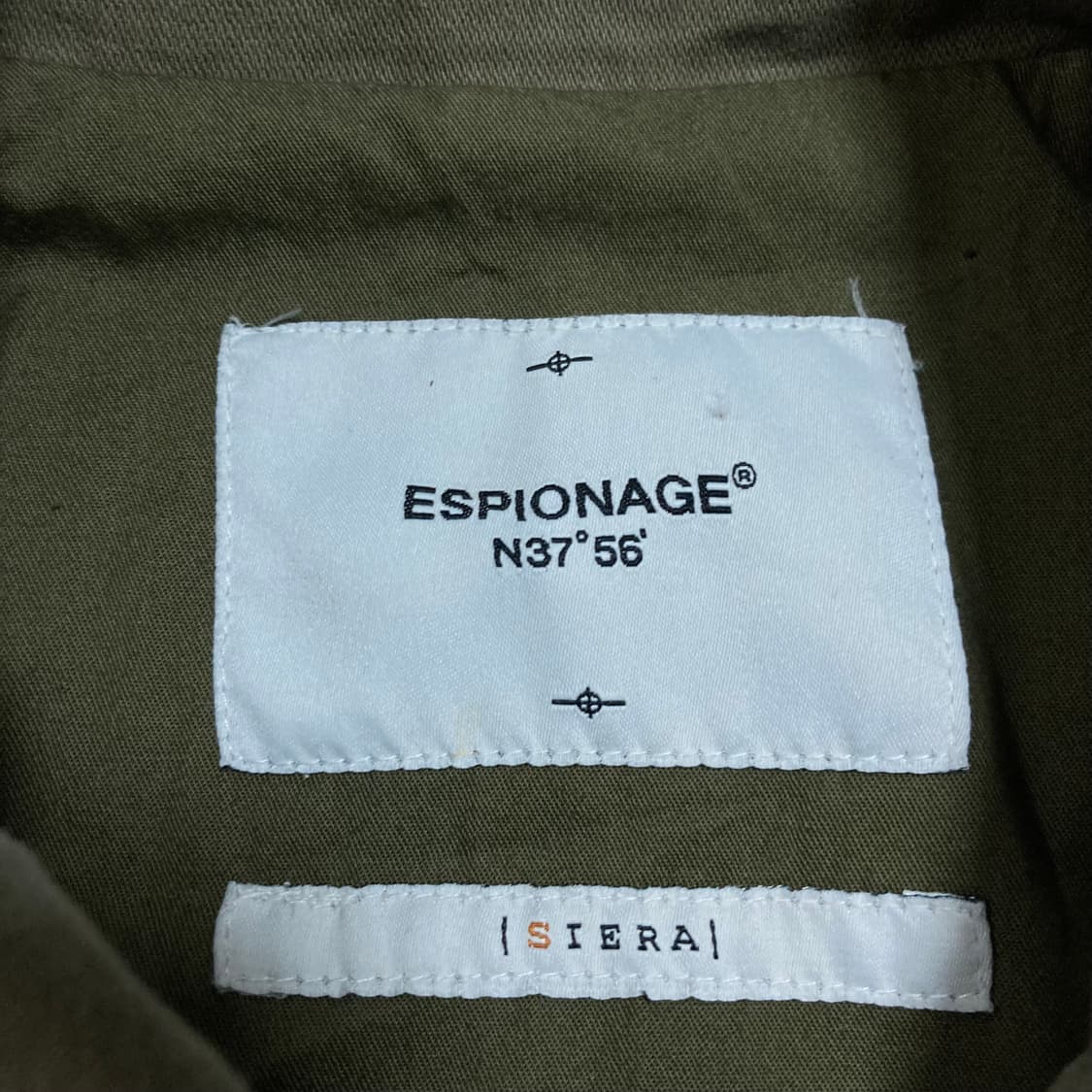 에스피오나지 카키 컬러 밀리터리 자켓 상품이미지3