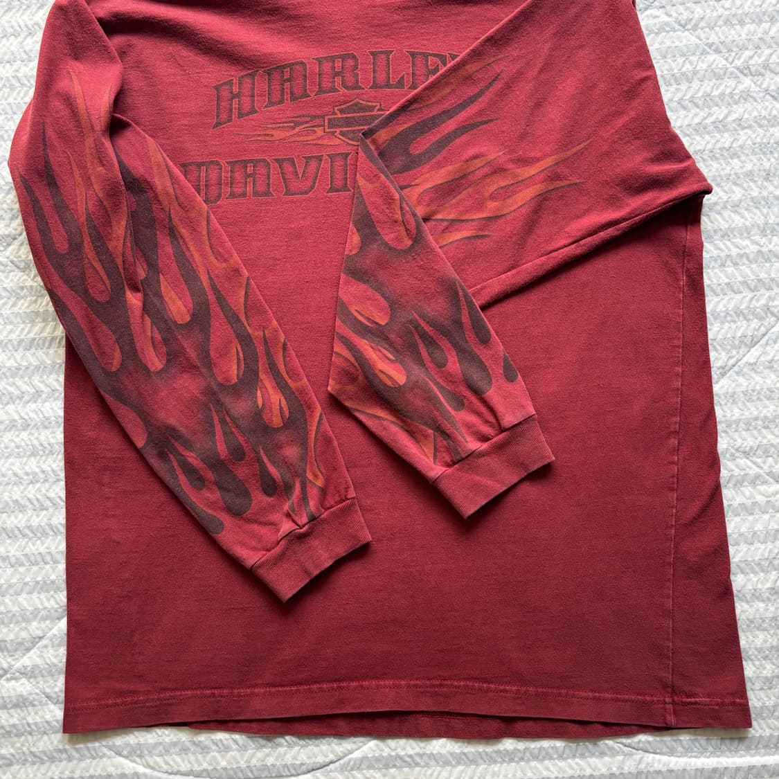 빈티지 할리데이비슨 플레임 롱슬리브 티셔츠 상품이미지4