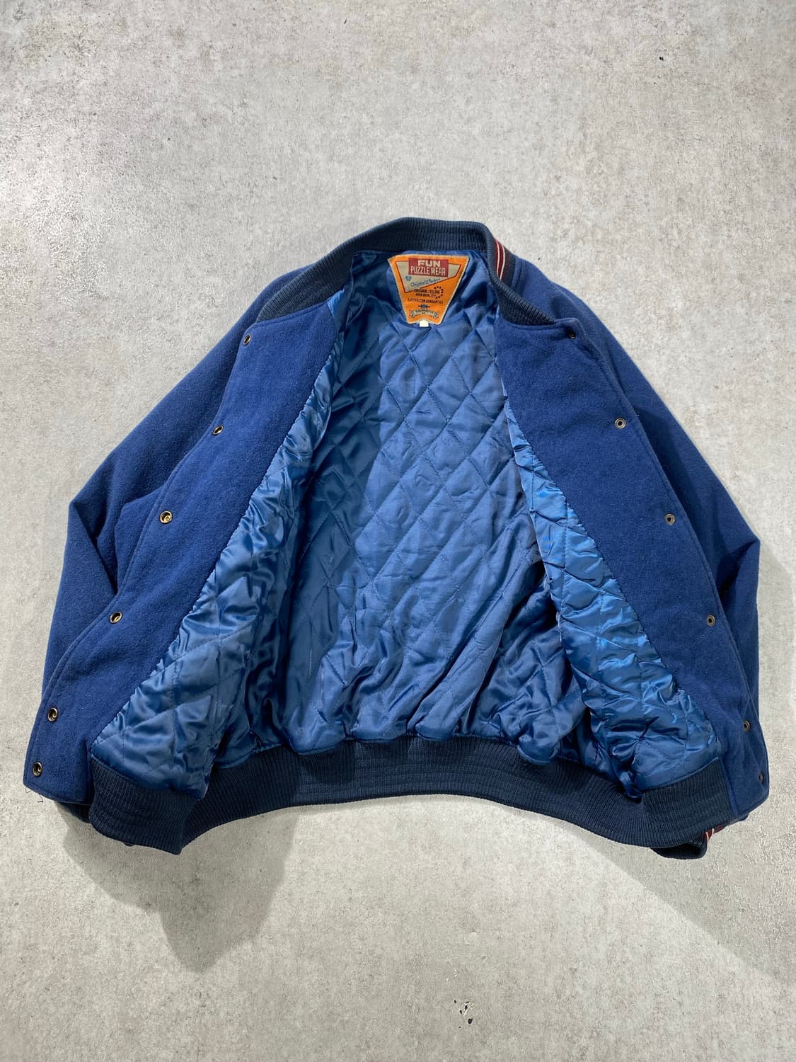 [95-100] 90s Fun Puzzle 빈티지 울 바시티자켓 상품이미지4