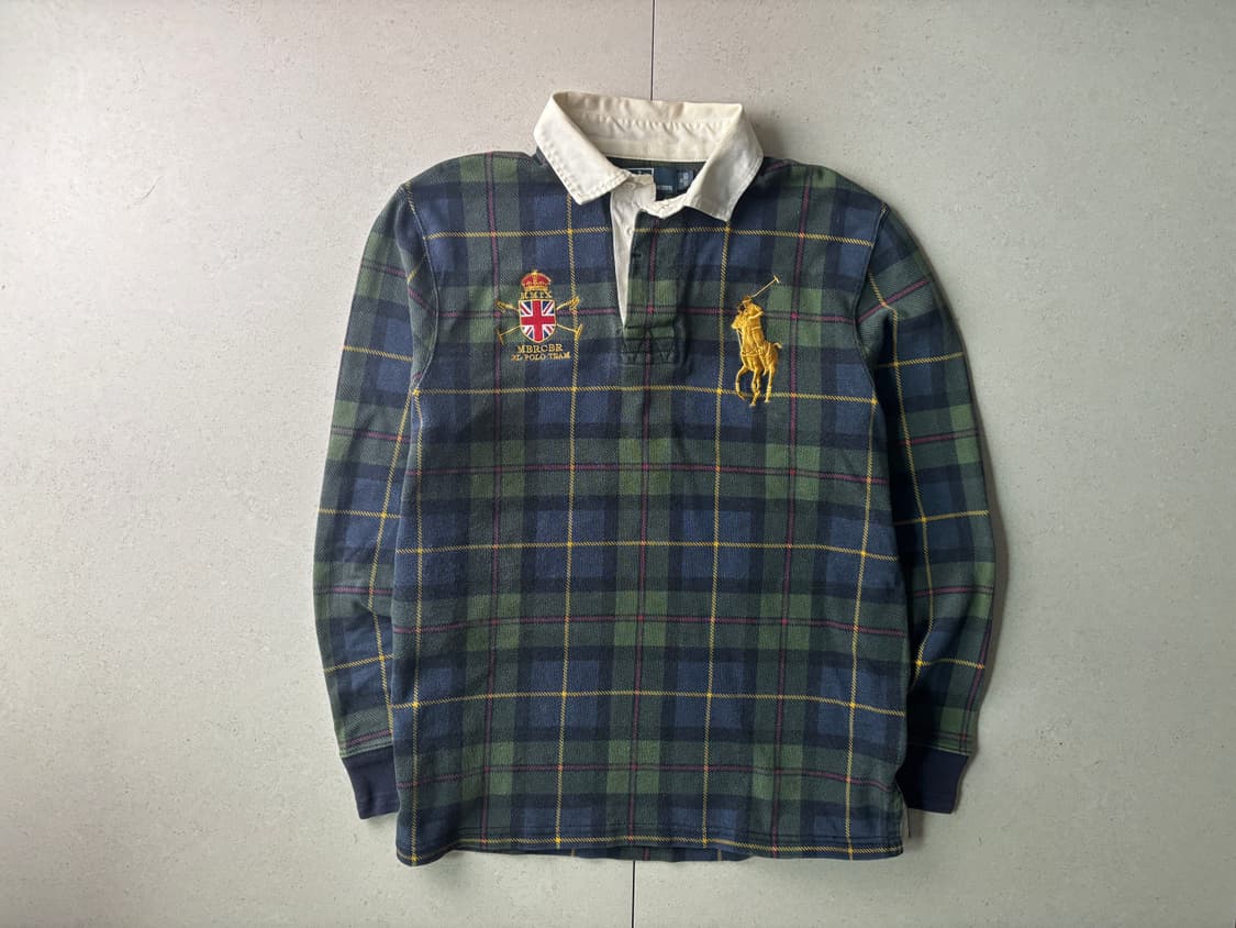 폴로 빅포니 체크 긴팔 카라티 상품이미지5