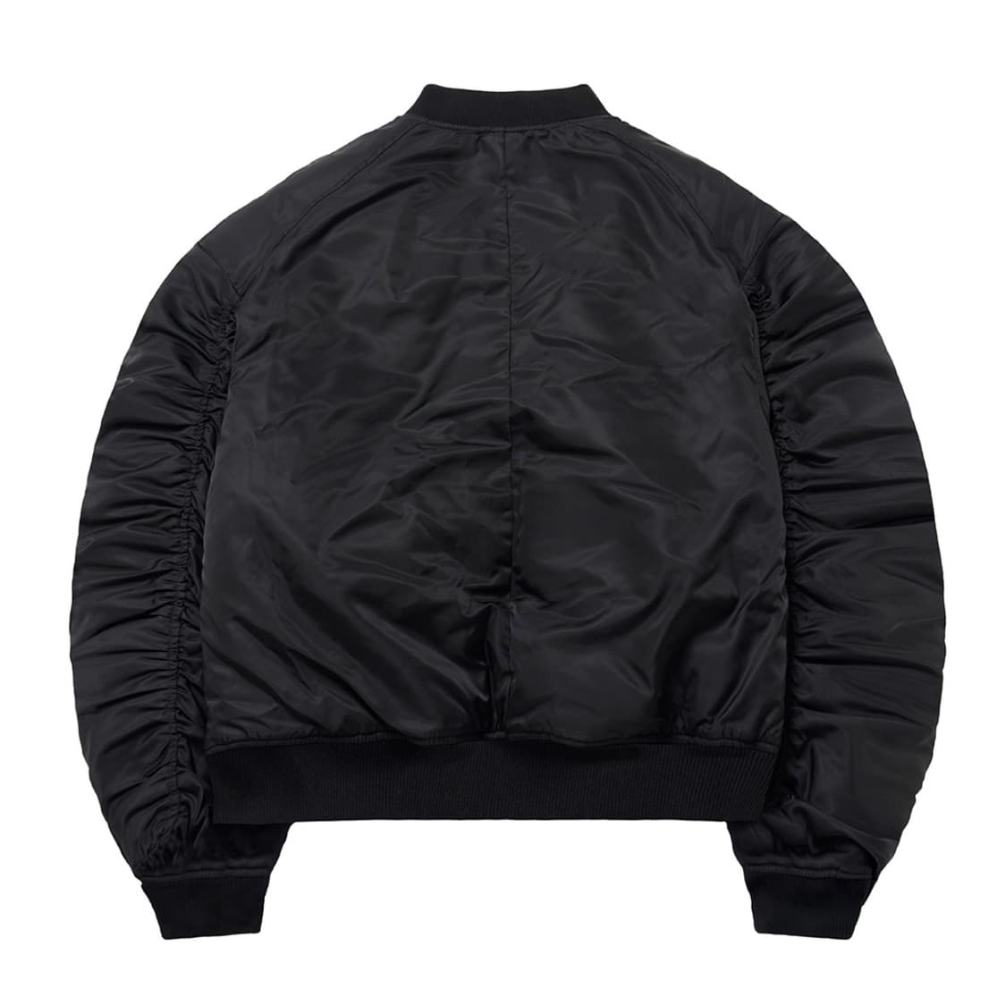 아이돈워너셀 Plane Shirring Ma-1 Black 상품이미지2