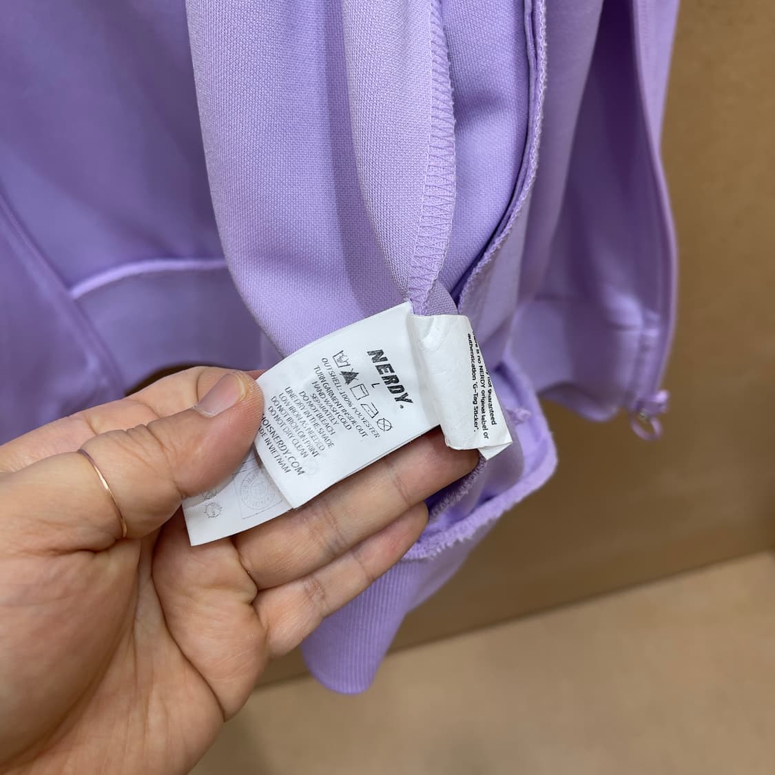 널디 트랙수트 셋업(연보라/화이트) 상품이미지5