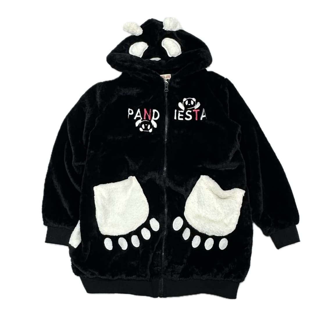 Pandieasta 일본 판디에스타 정품 지뢰계 블랙코디 후리스 후드집업 상품이미지2