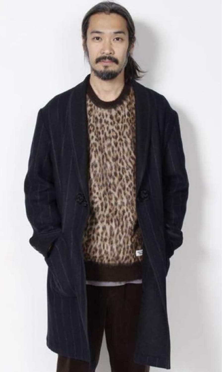 와코마리아 울 스트라이프 스모킹 자켓 상품이미지4