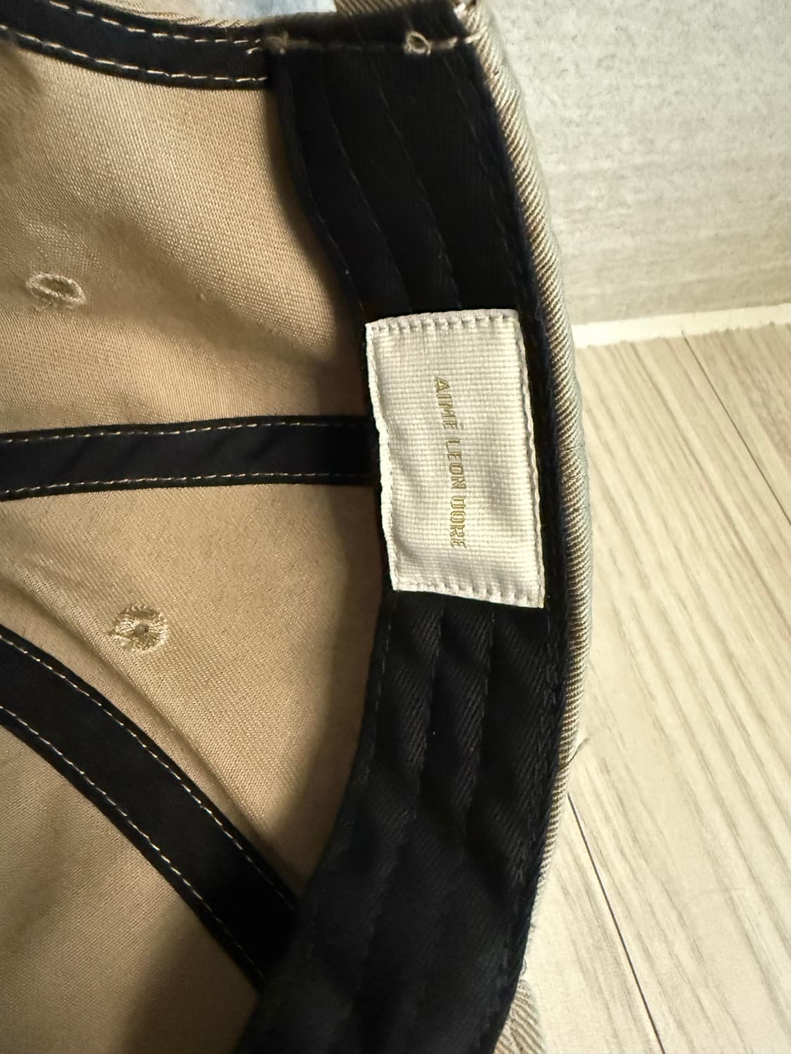 에임레온도르 코튼 볼캡 베이지 상품이미지5