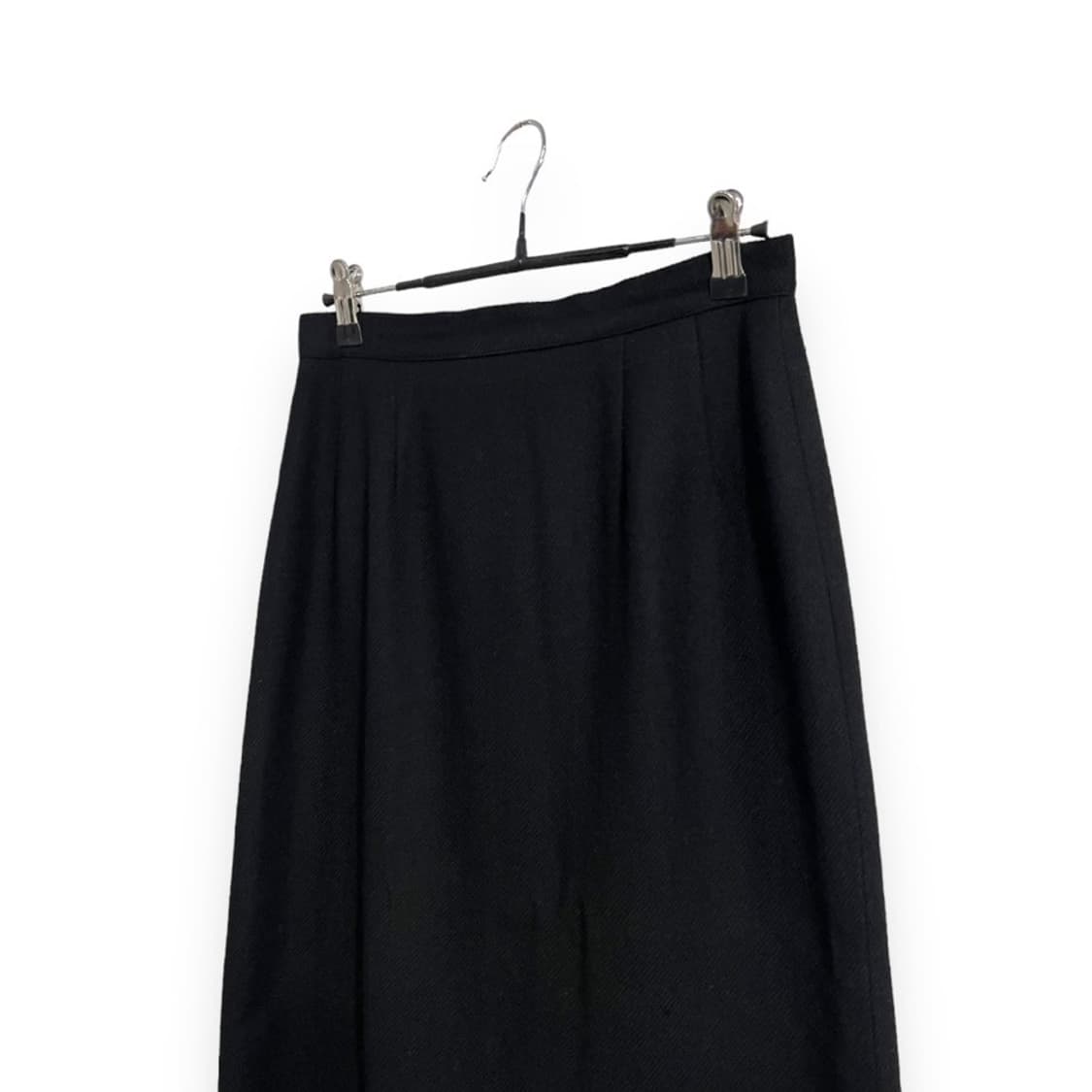 버버리 블랙 클래식 모직 스커트 상품이미지3