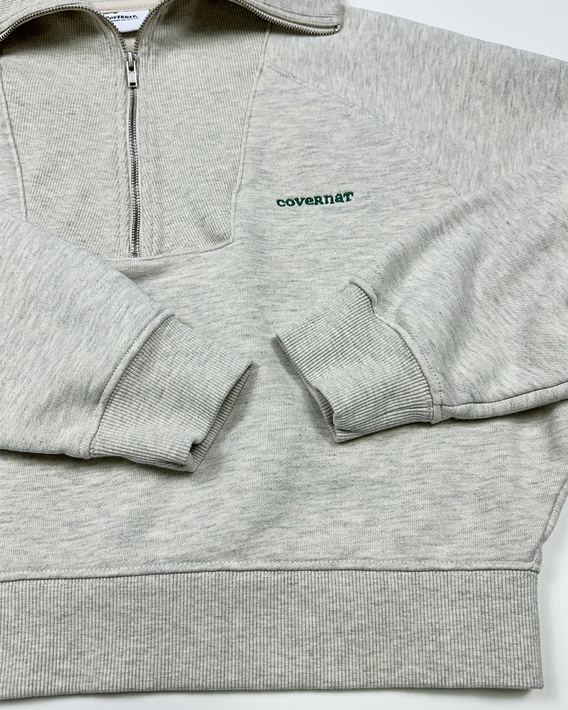 커버낫 크롭 반집업 맨투맨 상품이미지3