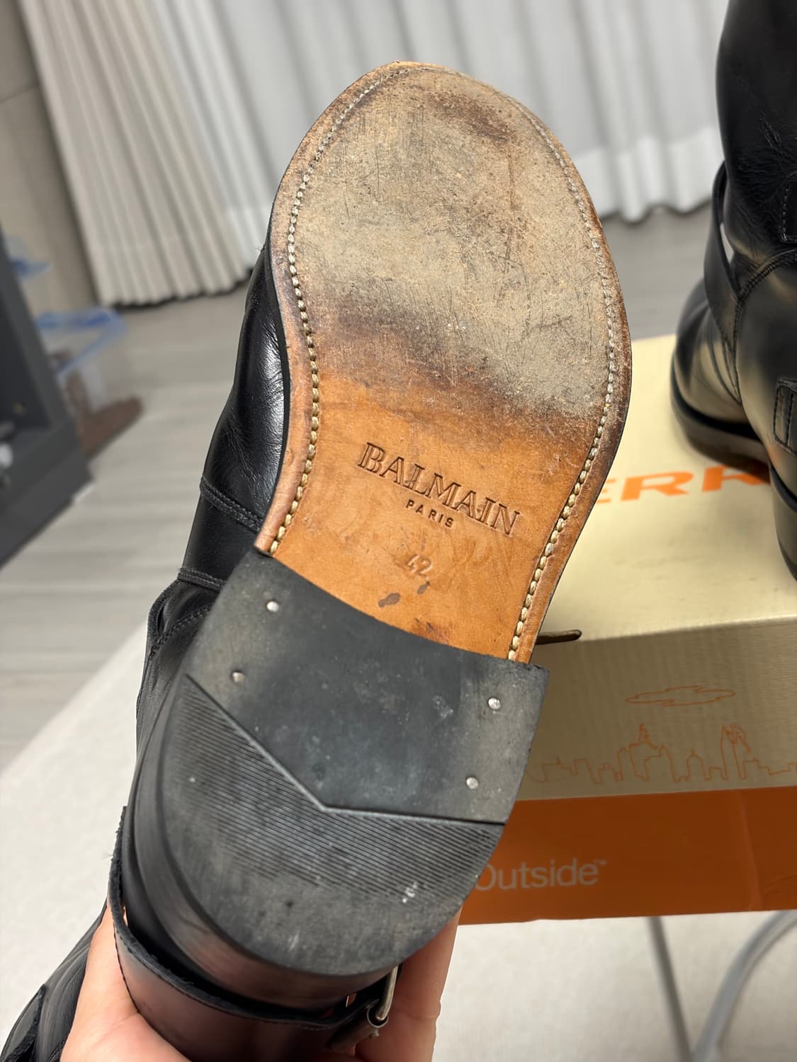 발망 바이커 부츠 42사이즈 루이스레더 상품이미지5