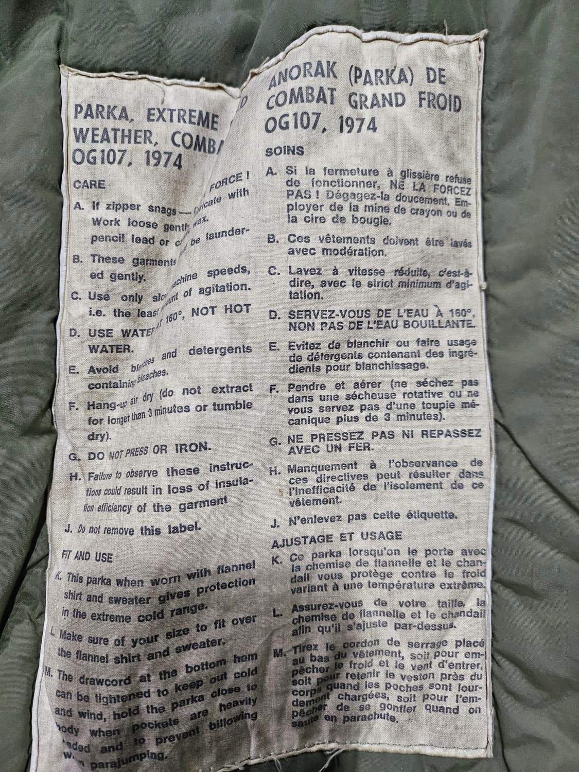 70s 캐나다군 IECS 익스트림 콜드웨더 파카 상품이미지3