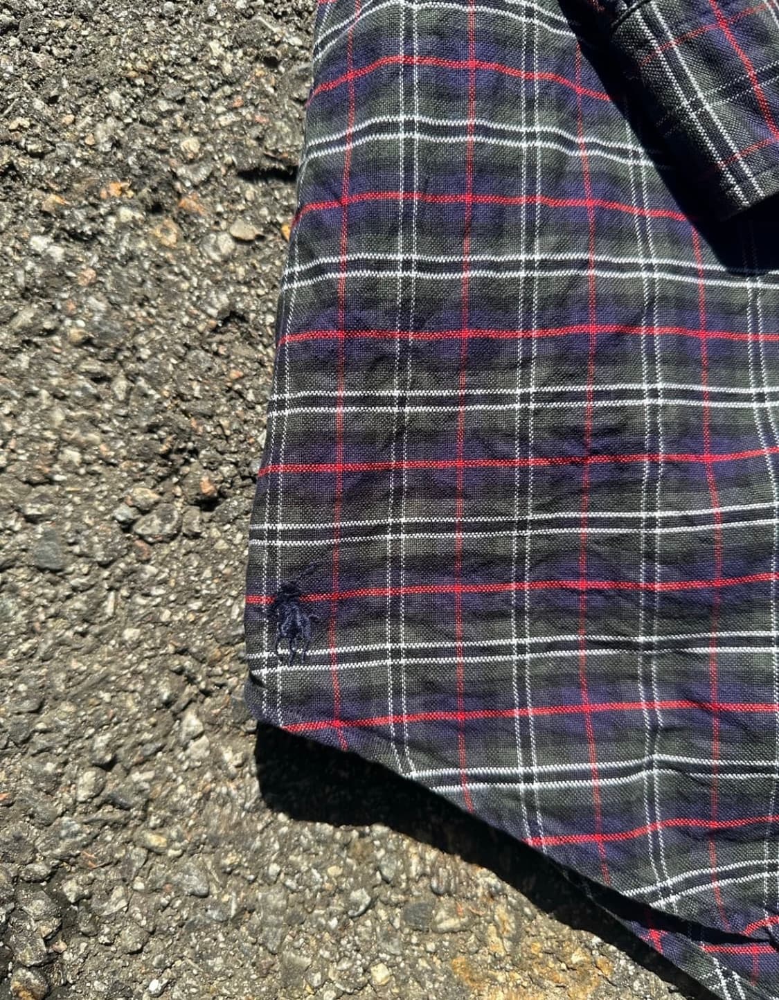 Polo Ralph Lauren 빈티지 90s 폴로 옥스퍼드 체크 빅셔츠 상품이미지4
