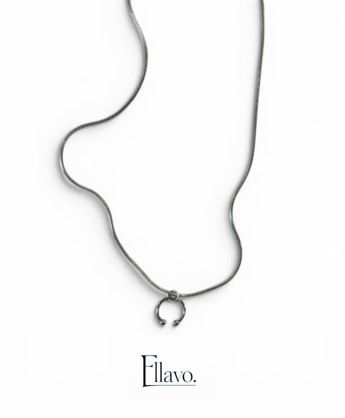 Ellavo Halo Drop Silver Chain 상품이미지2