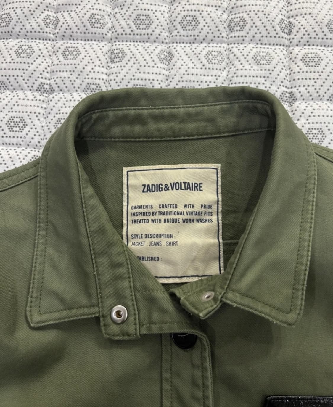 쟈딕 자딕앤볼테르 카키 야상 M 상품이미지9