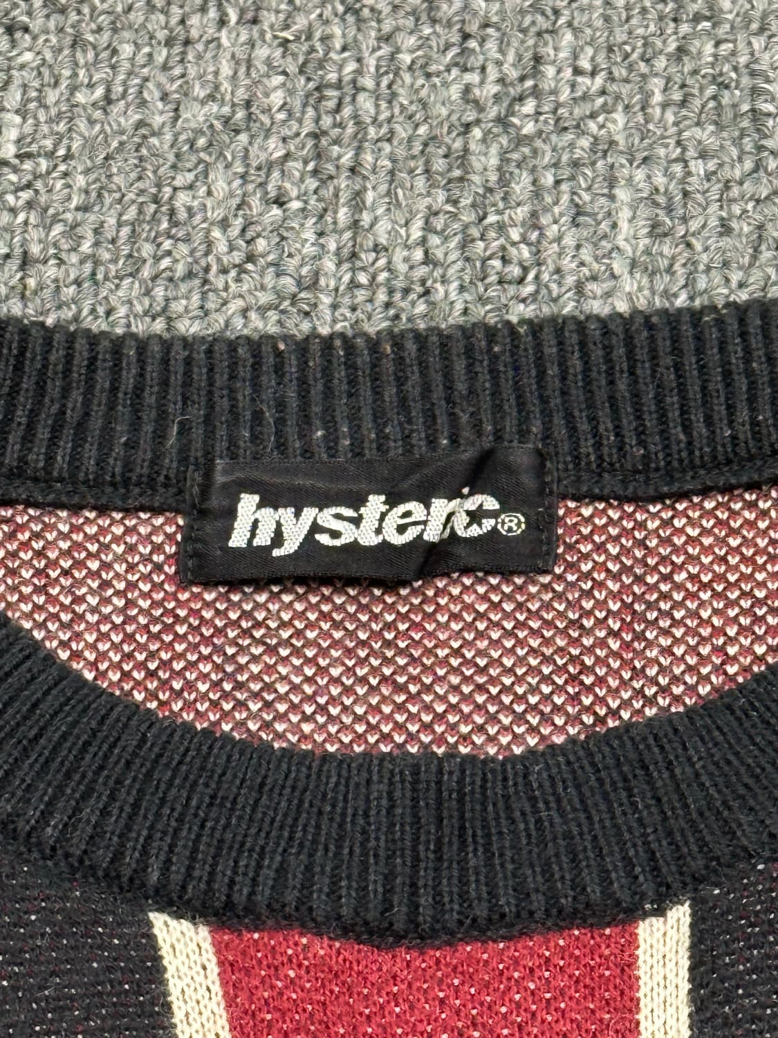 OS)히스테릭 글래머 빈티지 여성 크루넥 니트 상품이미지5