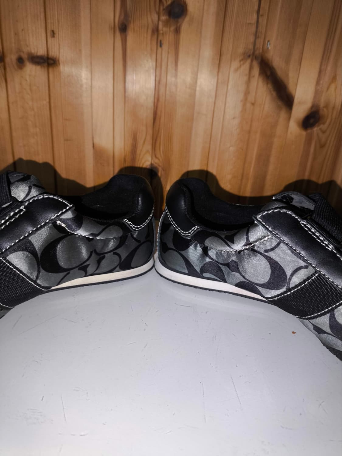 5.5 225mm 코치 밸크로 자카드 스니커즈 상품이미지7