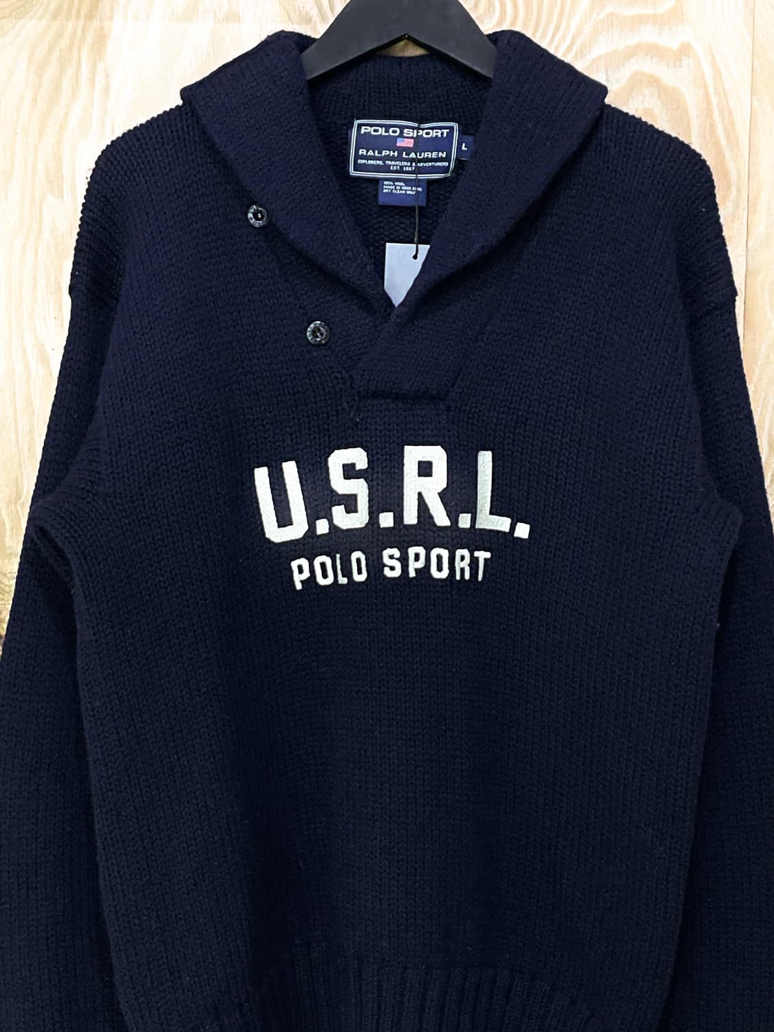 폴로스포츠 90s USRL 숄카라 니트 상품이미지3