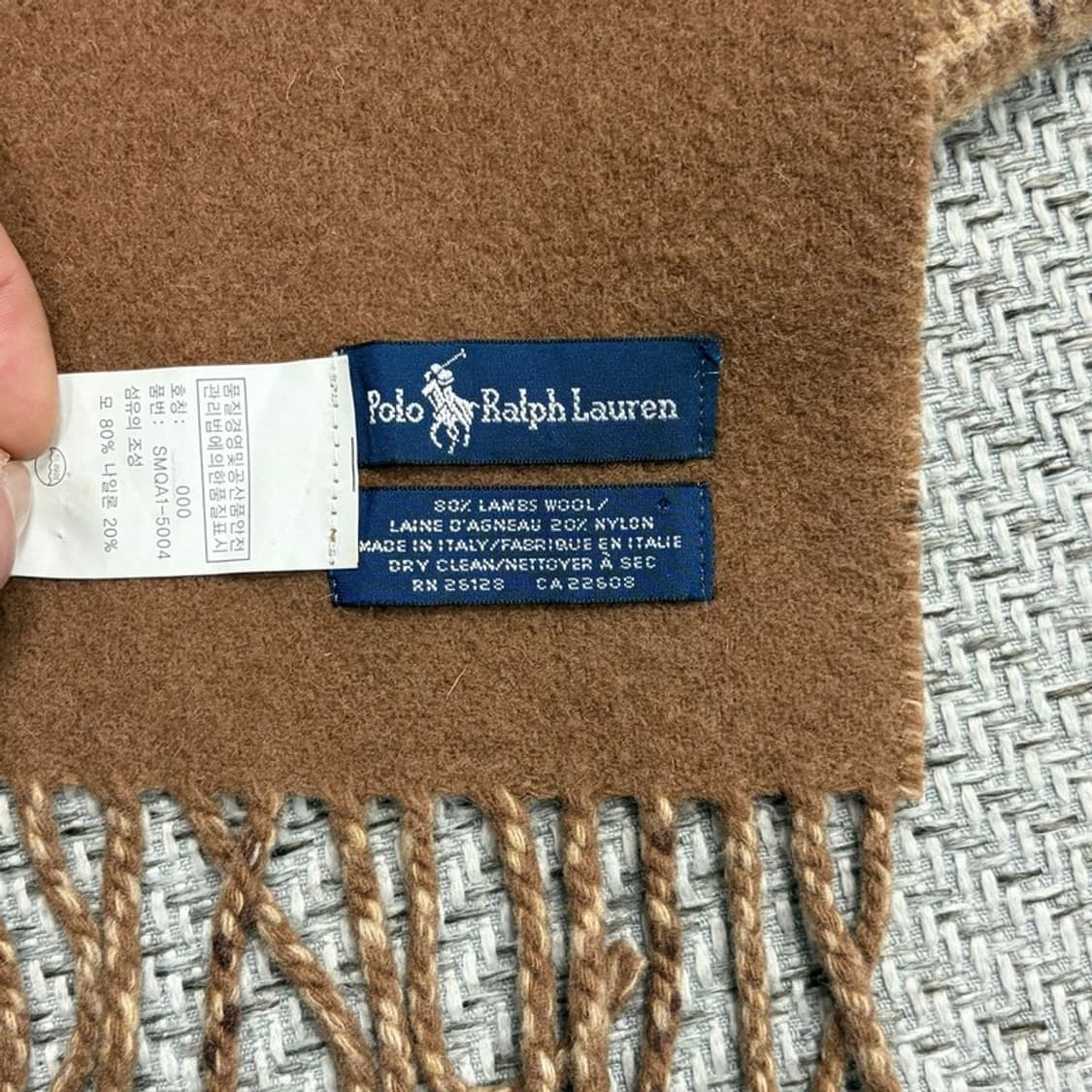 폴로랄프로렌 울블렌디드 체크 머플러 v1546 상품이미지4