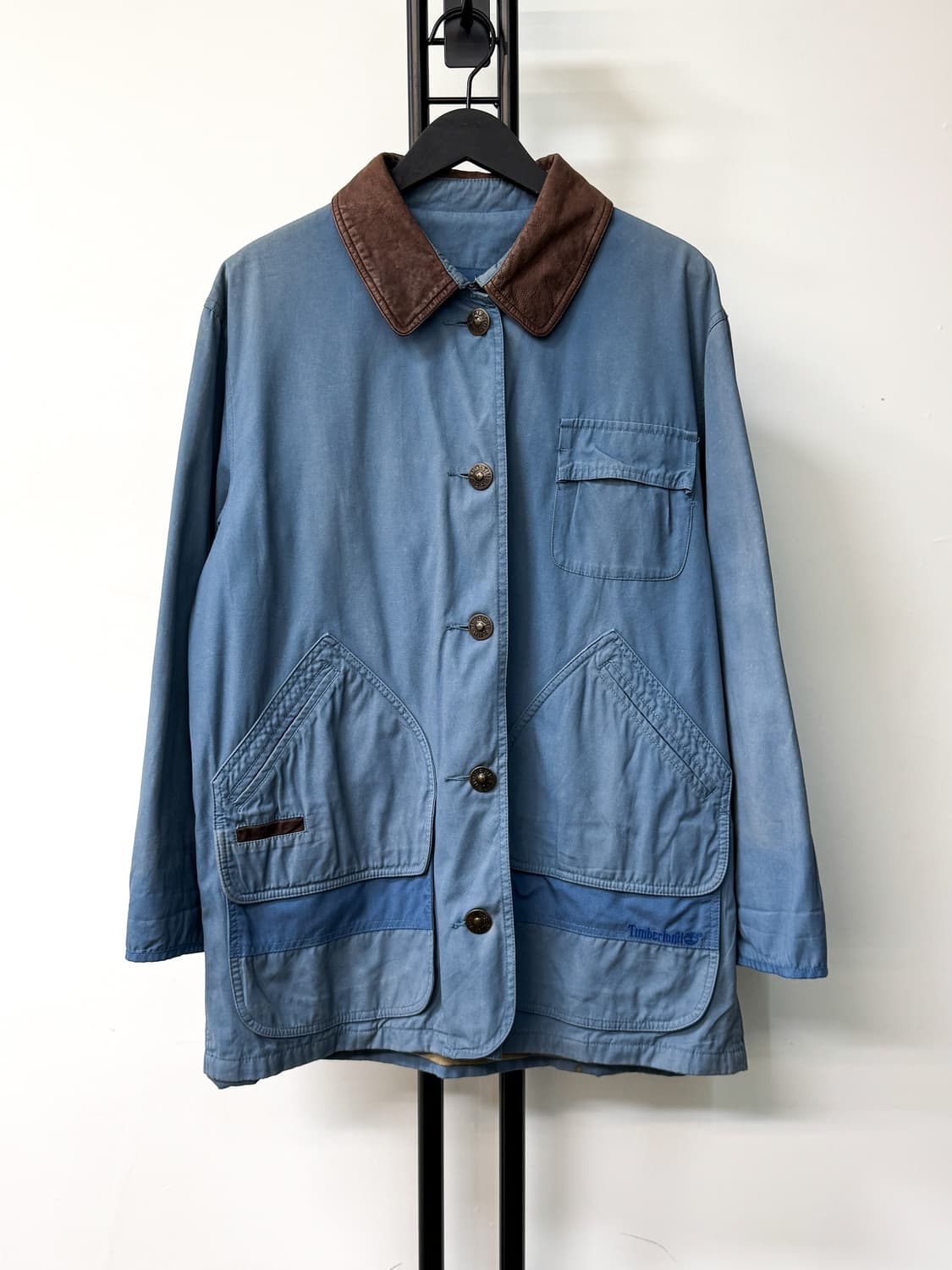 팀버랜드 90‘s 레더 카라 헌팅 자켓 상품이미지1