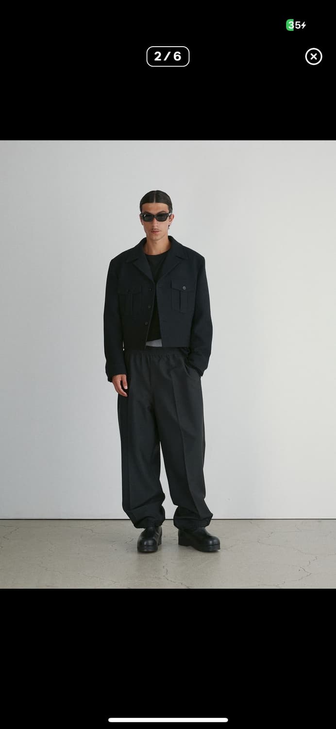 렉토 Recto 24FW 카일 밀리터리 울 블렌드 자켓 블랙 m 상품이미지6