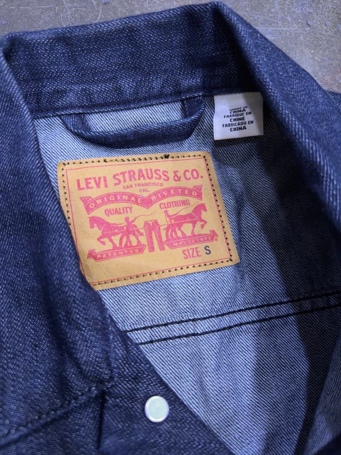 리바이스 데님 트러커 자켓 청자켓 S 상품이미지7